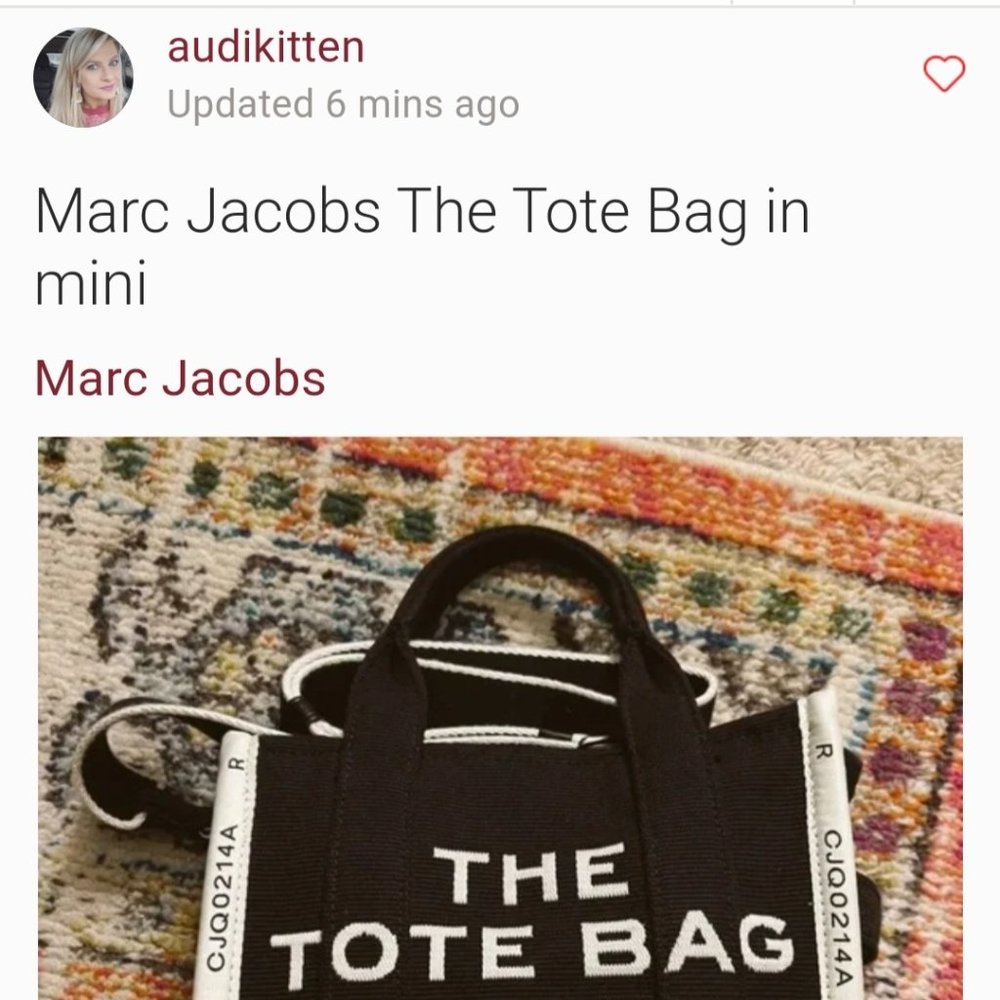 Marc Jacobs tote bag DONT BUY FROM THEM ITS A SCAM